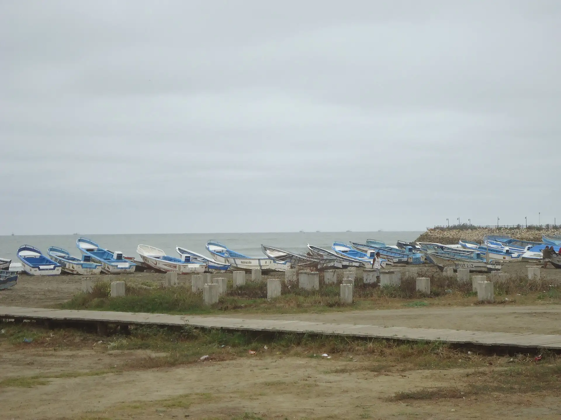 Botes de pesca en General Villamil